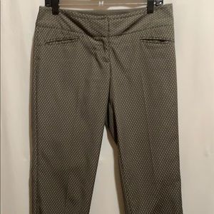 THE LIMITED pant SZ 6 olive/ creme SPRING